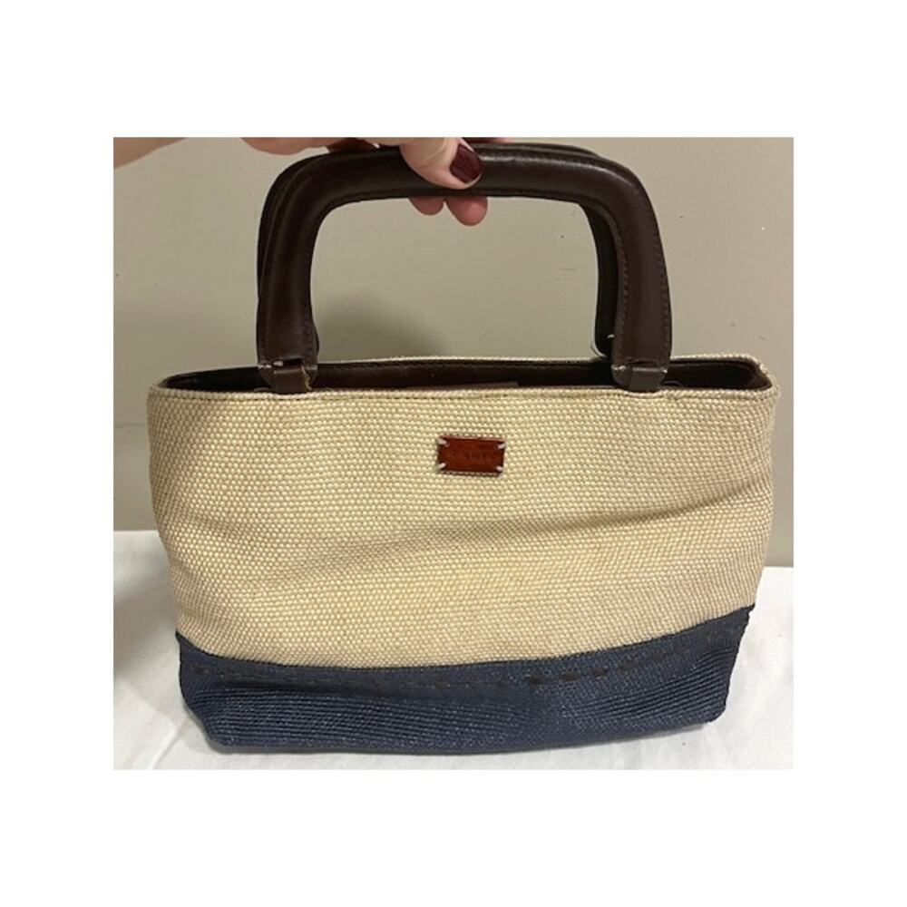Relic Woven Tan and Navy Purse Handbag